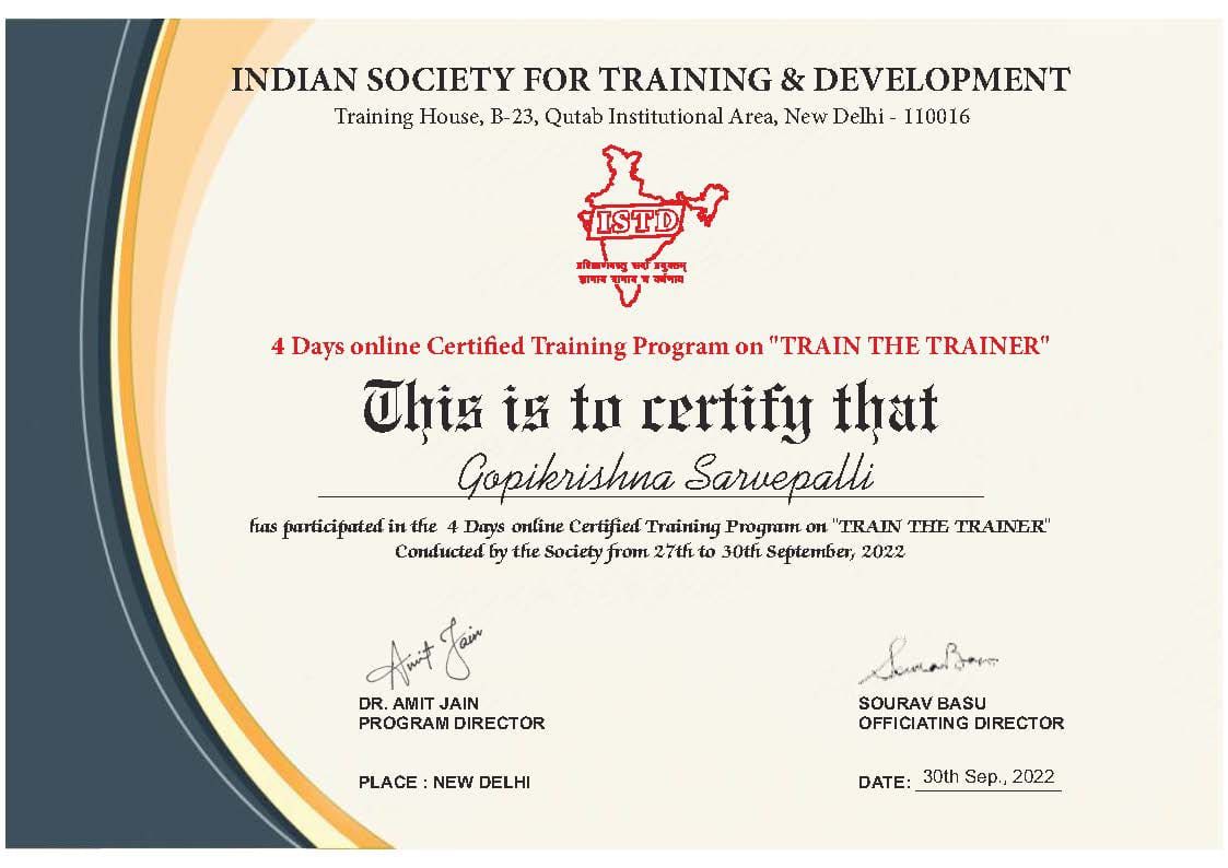 Train the Trainer